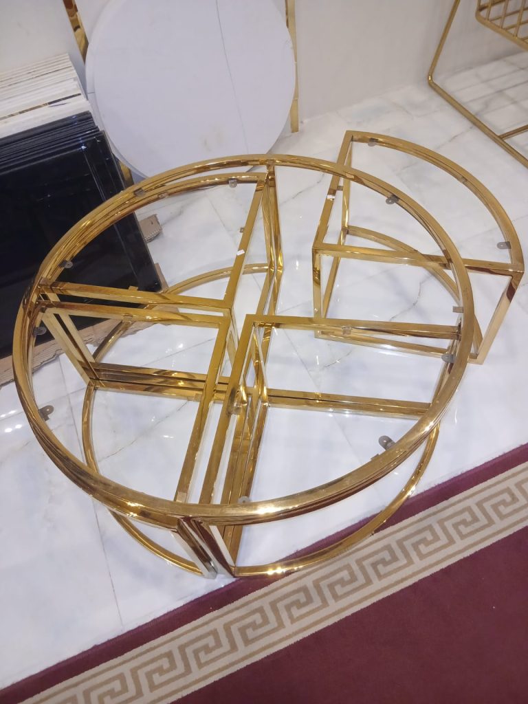 طقم ترابيزة 5 قطع مدور