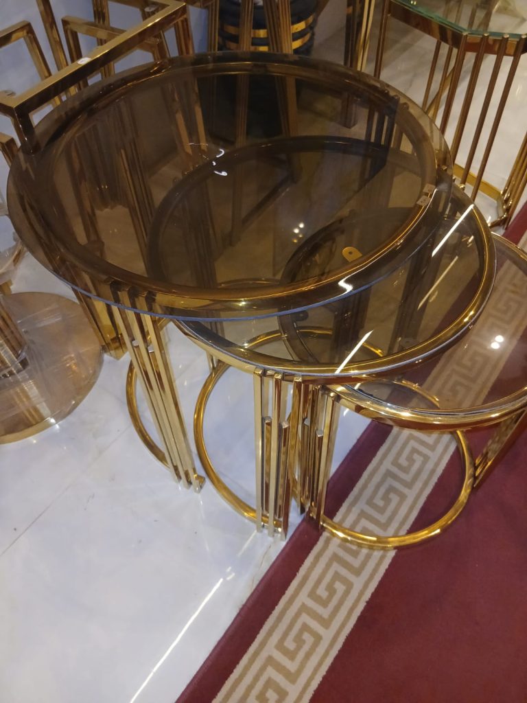طقم ترابيزة 3 قطع مدور