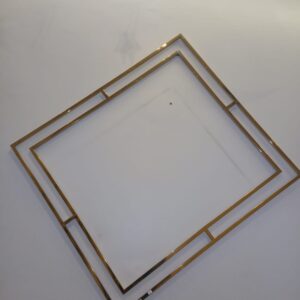 فريم مراية مربع استانلس بدون زجاج