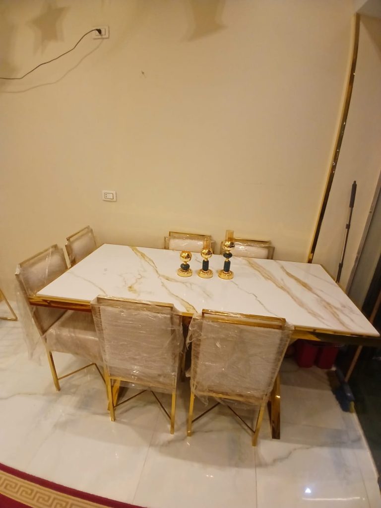 سفرة مربعة 6 كراسي