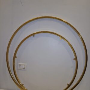 فريم مراية دائري استانلس بدون زجاج